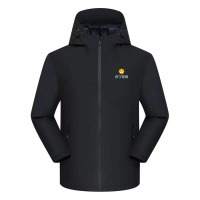 冬季加绒一体冲锋衣工作服左胸苏宁易购logo刺绣(尺码偏小,请参考尺码表拍)