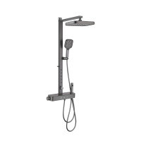 希箭(HOROW)汐雨系列0520枪灰背喷置物按键五功能花洒O2O(不含安装)