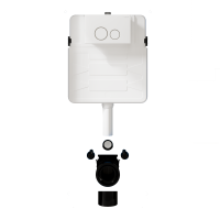 希箭(HOROW)SY21挂式马桶侧按隐藏水箱+SG01W白色水箱盖板O2O(不含安装)