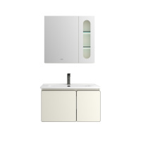 希箭(HOROW)1402黄油曲奇系列美妆收纳浴室柜80cm套装O2O(不含安装)