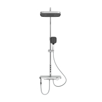 希箭(HOROW)0436MAX系列圆管背喷大置物恒温花洒铬色O2O(不含安装)