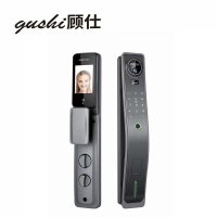 gushi顾仕( 顾仕5号猫眼款)智能锁 指纹锁 锁具 防盗门智能锁  家用防盗密码锁 智能电器