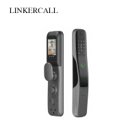 LINKERCALL智能锁 827M 指纹锁 指纹/密码/IC卡/微信远程/手机可视/钥匙/临时密钥