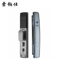 索铂仕智能锁索铂仕-6灰色指纹锁防盗门智能锁密码锁全自动智能锁