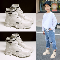 儿童马丁靴女2020年新款英伦风女童靴子冬公主短靴加绒春秋单靴女