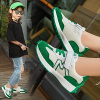 女童鞋2020春秋款网红透气轻便跑步鞋时尚老爹鞋中大童鞋