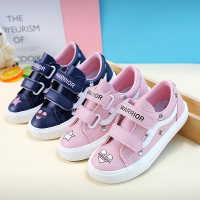 女童帆布鞋2021春季新款韩版童鞋休闲板鞋小学生儿童布鞋潮