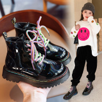 女童马丁靴2020年新款春秋款单靴短靴秋冬款皮靴英伦风儿童鞋靴子