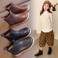 女童靴子2020年春秋季新款儿童中大童时尚公主靴女孩英伦风马丁靴