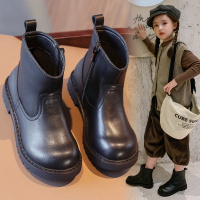 女童靴子2020秋季新款韩版儿童时尚软底马丁靴小女孩洋气短靴皮靴
