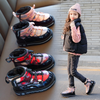 女童雪地靴2020冬季新款宝宝加绒加厚棉靴童防水防滑儿童保暖靴