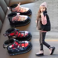 女童雪地靴2020冬季新款宝宝加绒加厚棉靴童防水防滑儿童保暖靴