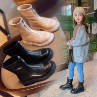 女童马丁靴单靴2020年春秋款英伦风童鞋黑色短靴防滑女孩儿童靴子