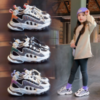 女童鞋子2020春秋季新款儿童网面透气老爹鞋童鞋中大童