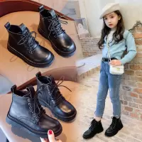 女童马丁靴2020秋季新款单靴儿童软底皮靴时尚女孩公主短靴中大童