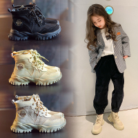 女童马丁靴帆布儿童透气靴子2020秋季新款童高帮板鞋休闲时尚潮