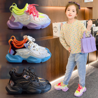 童鞋女童休闲鞋2020春秋季新款童中大童网面透气跑步鞋儿童鞋子