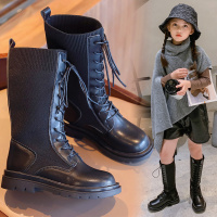 女童高筒靴2020秋季新款时尚韩版儿童马丁靴小女孩洋气英伦风单靴