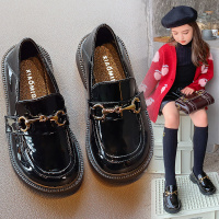 女童皮鞋2020年春秋新款儿童黑色鞋女孩风小学生演出单鞋