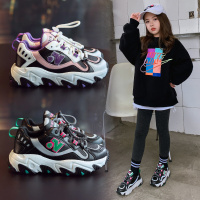 女童鞋休闲鞋2020年春秋季新款儿童透气老爹鞋童软底鞋子中大童