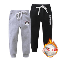 男童加绒长裤子2020新款冬装中大童卡通外穿小学生