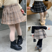 2020女童装冬装新款学院风加绒韩版儿童百褶裙女宝宝洋气半身裙子