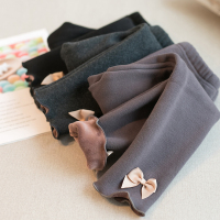 女童打底裤2020新款秋冬加绒洋气儿童外穿裤子一体绒冬装长裤