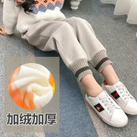 女童冬装裤子2020新款韩版宽松洋气中大儿童加绒女孩外穿长裤