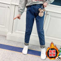 女童裤子加绒秋冬装2020新款韩版儿童卡通裤子女孩时髦纯棉裤