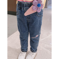 女童加绒涤纶裤秋冬装2020年新款儿童洋气小童外穿长裤子女宝宝韩