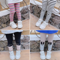 女童打底裤秋2020年秋季新款女宝宝纯棉外穿洋气儿童长裤子薄款潮