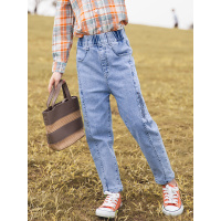 女童裤子秋款长裤2020新款童装春秋外穿秋季儿童女洋气韩版混纺裤