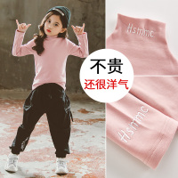 女童半高领打底衫小女孩上衣网红冬装2020新款韩版洋气童装长袖潮