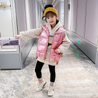 女童羽绒棉马甲秋冬2020年新款冬装女孩加厚棉衣背心洋气韩版坎肩