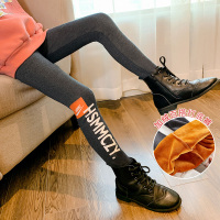 女童加绒打底裤一体绒外穿2020年新款中大童洋气女孩冬款裤子