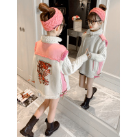 女童马甲秋冬外穿2020年冬季新款洋气儿童一体羊羔绒坎肩加厚马夹