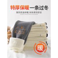 女童加绒一体绒打底裤大童冬季外穿洋气儿童裤子冬装保暖长裤