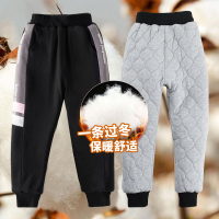 女童三层加绒加厚棉裤外穿洋气一条过冬中大儿童北方冬季保暖裤子