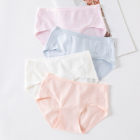 女童内裤纯棉宝宝不夹pp中大童三角裤日系纯色儿童小童短裤12岁6