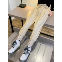 女童秋冬装裤子2021新款儿童洋气大童装女孩网红韩版休闲加厚长裤