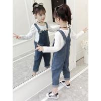 女童背带裤2021新款洋气春秋儿童4长裤5小女孩67裤子8岁9