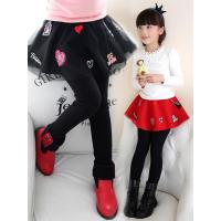 女童裤子2021新款裤裙外穿假两件洋气儿童打底裤秋冬加绒加厚裙裤