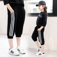 童装儿童中裤女童短裤夏季七分运动裤中大童五分夏装薄款外穿马裤