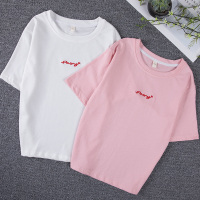 2021夏季新款女童短袖T恤12儿童洋气上衣中大童宽松夏装半袖15岁