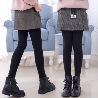 女童裙裤假两件秋冬打底裤儿童加绒加厚洋气外穿大童裤子冬装裤裙