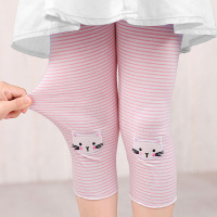 女童打底裤夏季儿童薄款七分裤宝宝休闲小童外穿夏装洋气短裤子9