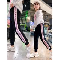 女童运动裤2021新款裤子中大童秋冬外穿儿童12岁加绒加厚洋气秋季