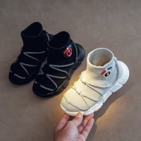 女童鞋2021新款儿童网鞋春秋款透气网面椰子鞋网红男童袜子鞋