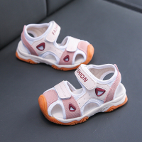 1-2女童凉鞋2021新款儿童沙滩鞋夏季男童凉鞋防滑软底包头宝宝鞋