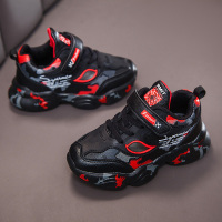 男童鞋蜘蛛侠儿童运动鞋2021春秋季新款皮面单鞋时尚百搭宝宝鞋子